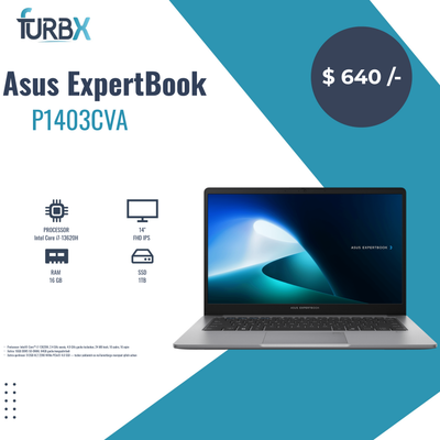 Asus ExpertBook P1403CVA-S60770 Core™ i7-13620H DDR5 16GB SSD 1TB