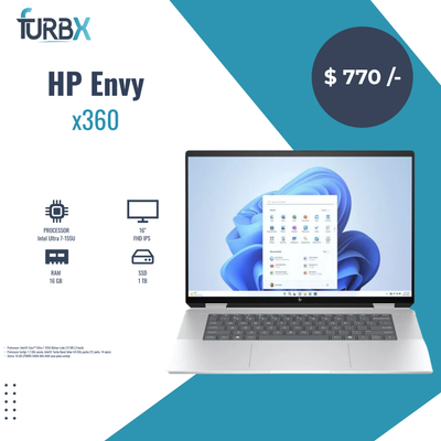 HP Envy x360 16-ac0023dx 2-in-1  Intel Ultra 7-155U 16GB SSD 1TB