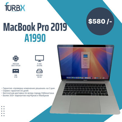 Macbook Pro A1990 i9 9th 32GB/1TB